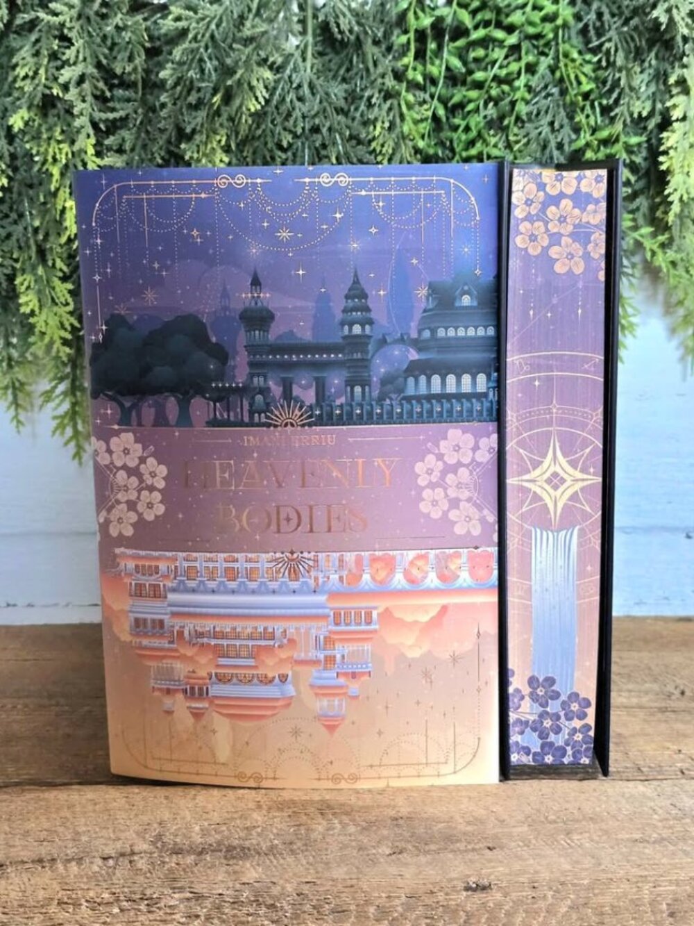 Signed Fairyloot Heavenly Bodies by Imani Erriu Sprayed Edge Hardcover Book